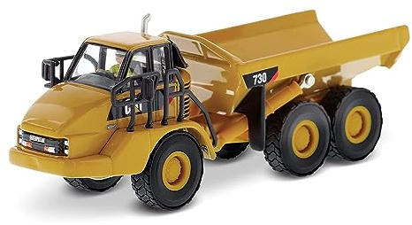 DCM - Camion Articule Cat 730 Véhicule Miniature, DCM85130, Jaune