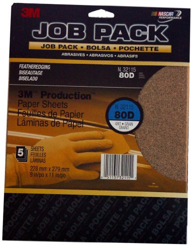 3 M Papel de Lija 80 9 en X 11 en