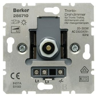 Berker 286710 Tronic-Drehdimmer Haus