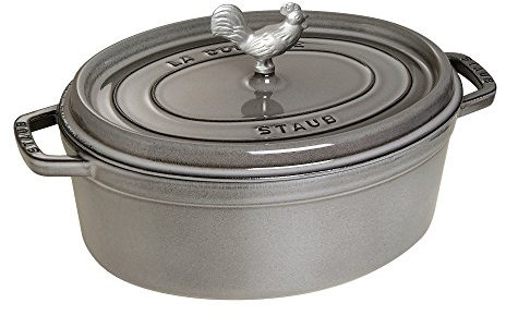 Staub Coq au Vin Cocotte, Grigio Grafite, 4,25 qt. - Grigio Grafite