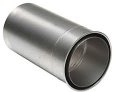 Väggfoder Ø 120 mm 400 mm kan förkortas dubbelt väggfoder för rökrör, ugnsrör, kaminrör