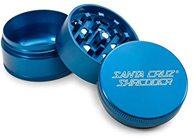 Santa Cruz Shredder Metal Herb Grinder Knurled Top for Stronger Grip 3 Piece Small 1.7 (Green)
