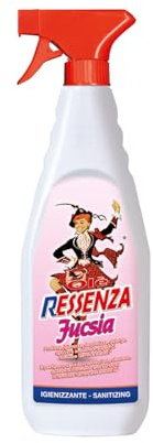Olè Ressenza Detergente Profumato 750 ml - Profumatore Ambiente 5 in 1 Spray Igienizzante Multiuso per Pavimenti e Superfici - Profuma, Igienizza, Deodorizza, Deterge e Spolvera - Fucsia