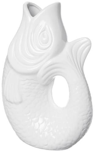 Gift Company Monsieur Carafon, Fisch, Vase, XS, weiß, 0,2 Liter