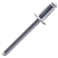 Scell-it - Rivet tout aluminium tete plate - Ø mm.4 - Long. mm.12 - Cond..250 -