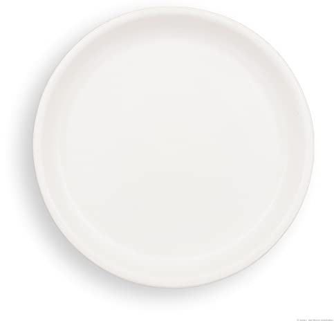 K&K Keramik Sottovaso/sottovaso rotondo resistente alle intemperie, diametro esterno 16 cm, diametro interno 13 cm, robusto, a parete spessa, per vasi di fiori, per uccelli, colore: bianco