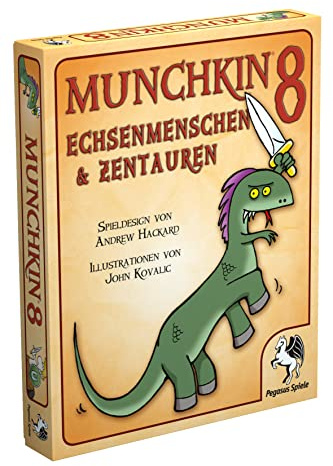 Pegasus Spiele 17218G - Munchkin 8, Echsenmenschen & Zentauren, Weiß