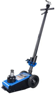 K Tool International 63194 22 Ton Automotive Air Truck Jack for Garages, Repair Shops, and DIY, 44,000 lbs. Capacity, Hydraulic Lift Range 9- 18, Heavy Duty Steel, Load-limiting/Bypass Valves, Blue