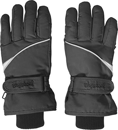 Playshoes Thinsulate Ski Gloves, Guantes Unisex Niños, Negro (Black 20), 3