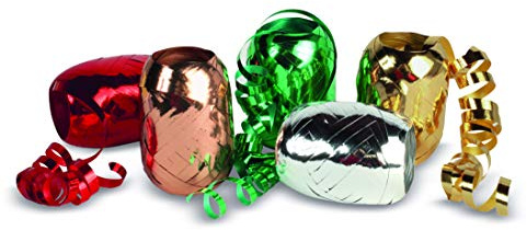 PRÄSENT MEXICO nastro per pacchi color multicolore, set di 24 rotolini, lungh. 20 m, largh. 5 mm, nastri colorati, palloncini, fiocchi regalo e decorazioni