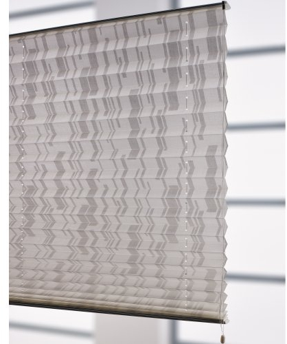 Liedeco® Klemmfix-Plissee freihängend - 140 x 175 cm weiß/weiß | Plissee farbig fürs Fenster | Sonnenschutz Fensterdekoration innen | lichtdurchlässig Blickdicht verstellbar | 123 montiert