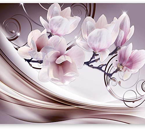 murando - Vlies Fototapete Blumen 350x256 cm - Foto Tapete Schlafzimmer Wohnzimmer Moderne Vliestapete XXL Wandtapete Motivtapeten Bildtapete 3d Effekt Wand Dekoration - Magnolien b-A-0222-a-c