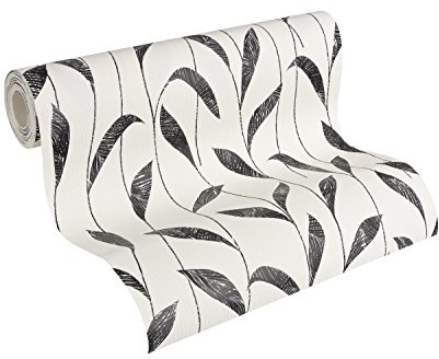 Esprit Home Tapete Urban Spring Vliestapete 10,05 m x 0,53 m schwarz weiß 302793