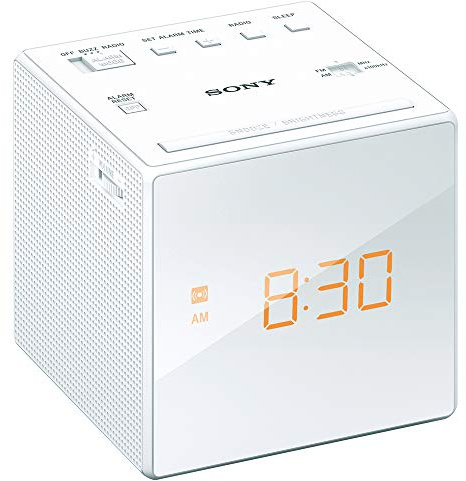 Sony Clock Radio ICF-C1: FM / AM / FM Wide corresponding Sleep Timer White ICF-C1 W