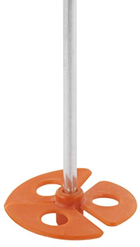 wolfcraft Farbmischer für Bohrmaschinen I 1700099 I für Lacke, Lasuren und Farbe I robuste Rührwendel, ø 60 mm, Drehzahl 800-1000 RPM, bis 5 kg Rührgut