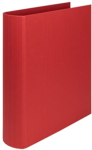 Rössler SOHO Ringbuch A4 | Ringmappe | Ringordner | Ringhefter | Ordner A4 schmal | 4 Ring | Ringbuchordner | 74x280x321 mm | 50mm Füllhöhe | 1 Stück | Farbe: Rot