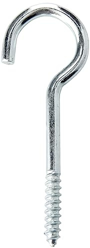 Bulk Hardware BH01681 BZP Crochet à vis en Acier, 60 mm, Set de 20 Pièces