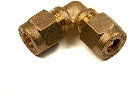 6mm Compression Elbow 90 Degrees Brass Plumbing Pipe Fitting Thunderfix