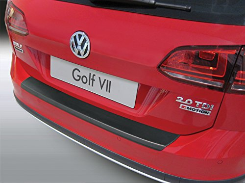 Aroba AR617 Ladekantenschutz kompatibel mit Volkswagen Golf 7 Variant & Alltrack Kombi VII ab BJ. 9.2013-12.2016 Stoßstangenschutz passgenau mit Abkantung ABS Schwarz