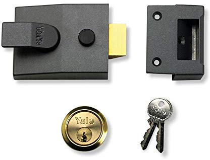 Yale Locks 91 - Chiavistello base DMG, cilindro in ottone, 60 mm