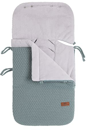 Baby's Only - Fußsack Babyschale 0+ Robust - Fußsack für Autositz - Auch für Maxi-Cosi - Wunderbar Warm - Ganzjährigen Verwendung - Mit 3- und 5-Punktgurten - Stonegreen