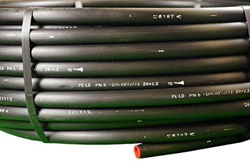 100 m PE tuyau d'arrosage Tuyau LD PN 6 Noir Ø 40