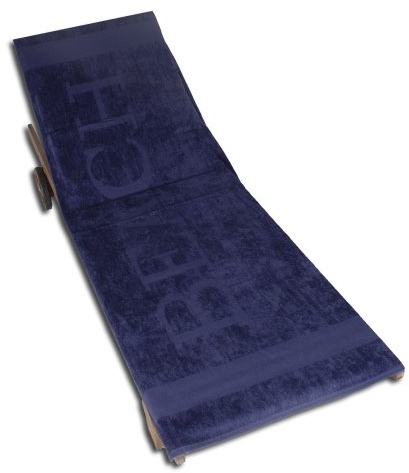 Lucca Strandtuch, Frottee, Navy, 100x200 cm, 55383