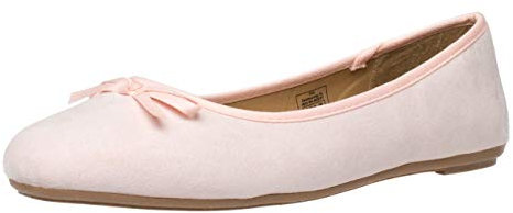 Fitters Footwear That Fits dam ballerina hjälmar mikrofiber moderiktiga basballonger med slinga storlek (EU,), - ROSA - 44 EU