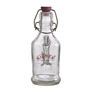 Kilner Clip Top Bottle with Handle 0.2Ltr Airtight swing top seal. 200ml.