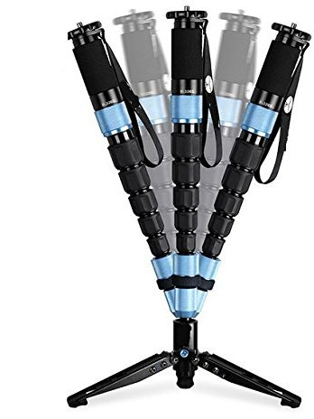 Gowe Premium professionale fotografia monopiede in fibra di carbonio per DSLR SLR con treppiede portatile treppiede bag