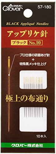 Clover Applique Needles Black No.10 10 Pack 57-180