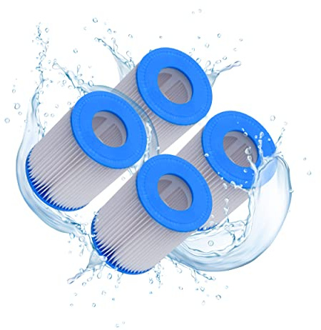 First4spares Size 2 Filter Cartridges Made to fit Bestway Swimming Pool 530/800 gal/hour filter Flowclear Pump, Size 4.2 x 5.4 Inches (Pack of 4)