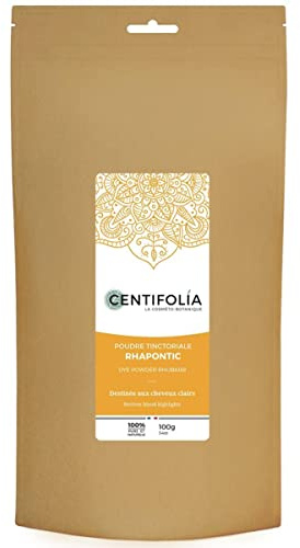Rhapontic Centifolia - Polvo natural - Tinte de pelo rubio o Chatains CLairs - 100 g - 1 bolsa