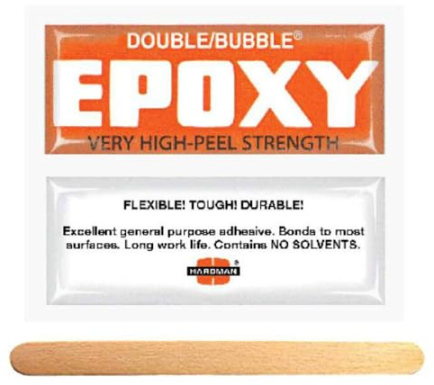 Hardman Double Bubble Orange Toughened Epoxy (High Peel Strength) 5 Packs (#04007)