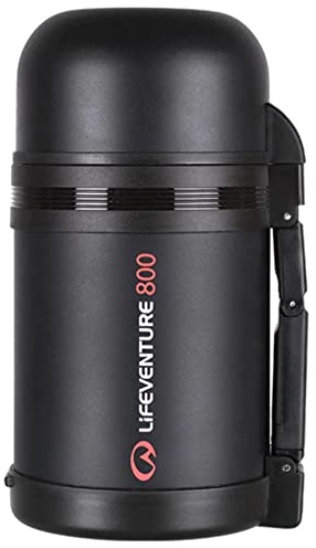 Lifeventure Double Walled Thermally Induced Widemouth Vacuum Flask For Food Or Drink - Hot For Up To 8 Hours, Cold For 12 Hours - 1 Litre