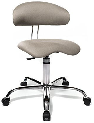 Fitnesspall Sitness 40 med ryggstöd sand