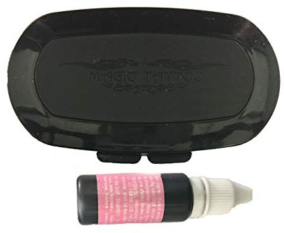Encre De Tatouage Temporaire 15 ML + Encreur Magic Tattoo -Pierre Tatouage Temporaire Ephémère Magic Tattoo