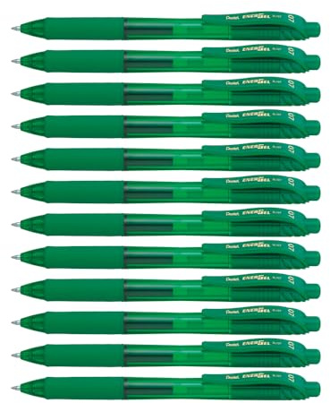 Pentel BL107 Energel X 0,7 mm Schnappstift grün 12 Stück