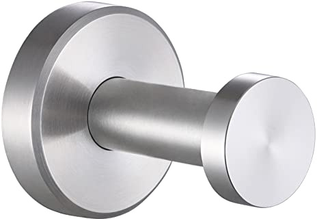 APLusee Brushed Nickel Towel Hook, 304 Stainless Steel Robe Hook for Bathroom, Heavy Duty Hand Towel Hanger Wall Mounted