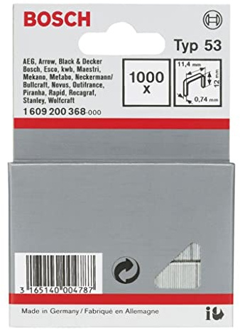Bosch 1000x Feindrahtklammern, Typ 53/12 | Länge 12 mm,