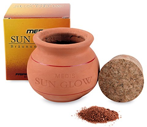 Medis Sun Glow Bräunungspuder im Tontopf 15 g, dunkler Farbton