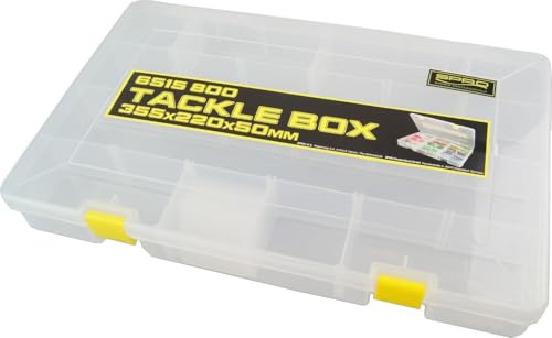 Spro Tackle Box 35x22x5cm - Tacklebox für Gummiköder & Wobbler, Angelbox für Gummifische & Blinker, Kunstköderbox, Köderbox