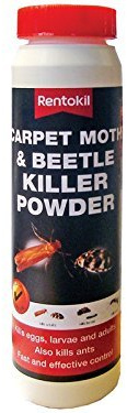 4X Rentokil PSC49 Carpet Moth and Beetle Killer Powder