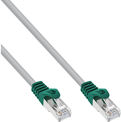 InLine 10m FTP Cat5e Crossover 10m Gris - Cable de Red (10 m, RJ-45, RJ-45, Gris)