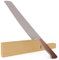 GÜDE Solingen - Brotmesser geschmiedet, 22 cm, Walnussholz, mit Holzscheide, CAMINADA, Handmade Germany