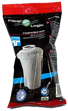 1 x FilterLogic FL601G T-Flow Water Filter cartridges Compatible with Brita Classic Kenwood Universal & Andrew James