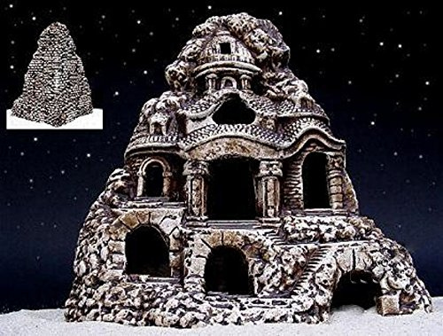 zoopaul.com Deko Aquarium Burg Höhle Steine Sand Fisch Keramik Dekoration Eck Salzwasser NEU