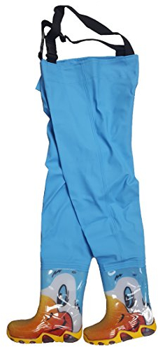 TAMS Kinderwathose Hellblau 24/25 Matschhose Kinder Wathose Anglerhose Fischerhose Spielhose