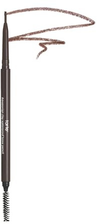 tarte Amazonian clay waterproof brow pencil – Eyebrow Pencil to Shape, Define & Fill with Vitamin E to Nourish Brows, Vegan & Cruelty-Free, full size, medium brown