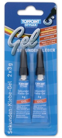 10 (5x 2Stk) Tuben Klebegel Sekundenkleber Klebstoff 3g Gel Kleber